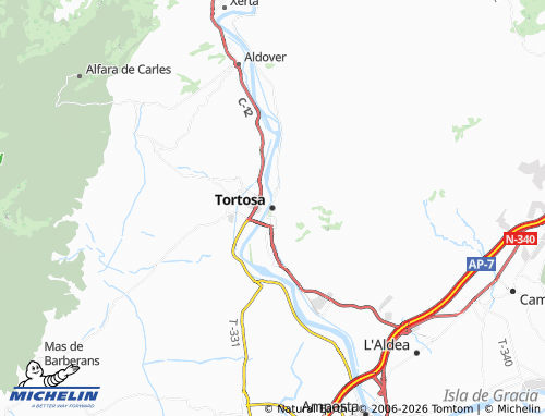 Mappa MICHELIN Tortosa - ViaMichelin