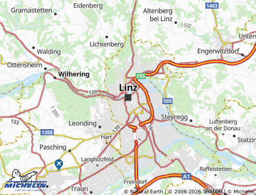 Mappa MICHELIN Linz - ViaMichelin