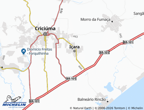 Mappa MICHELIN Primeiro de Maio - ViaMichelin