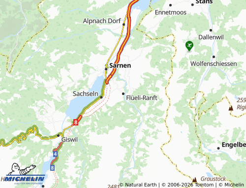 Mapa MICHELIN Flüeli-Ranft - ViaMichelin
