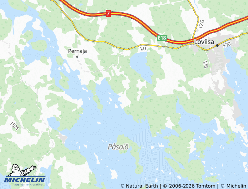 Carte MICHELIN Pitkäpää - ViaMichelin
