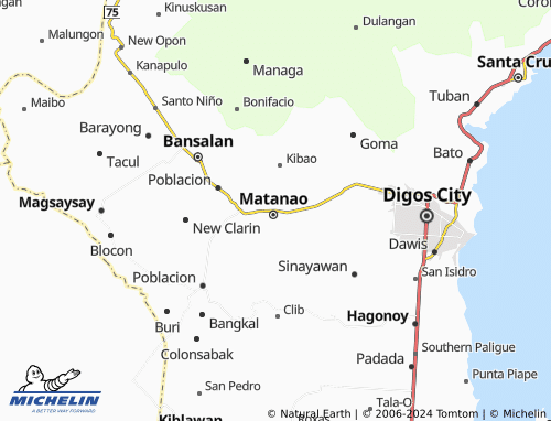 MICHELIN Bagumbayan map - ViaMichelin