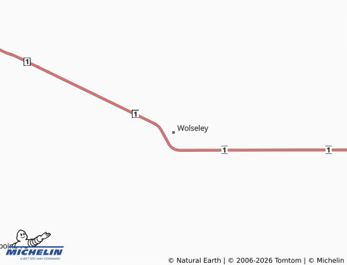 MICHELIN Wolseley map - ViaMichelin