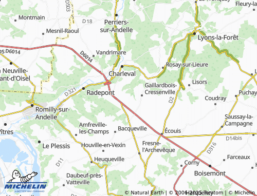 Carte MICHELIN Cressenville - ViaMichelin