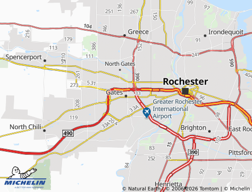 Mappa MICHELIN Gates - ViaMichelin