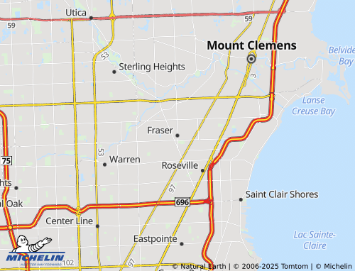 MICHELIN Fraser map - ViaMichelin