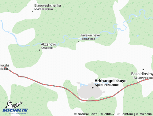 MICHELIN-Landkarte Priural'ye - ViaMichelin