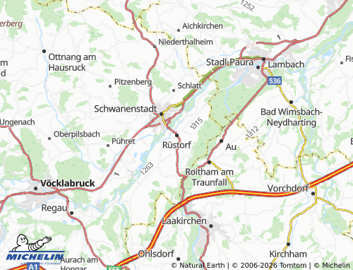 Mapa MICHELIN Rüstorf - ViaMichelin