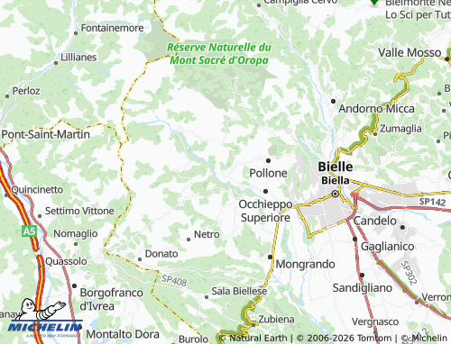 Mapa MICHELIN Sordevolo - ViaMichelin