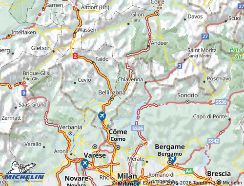 Carte MICHELIN Moesa - ViaMichelin
