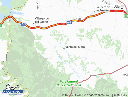 Mappa MICHELIN Venta del Moro - ViaMichelin