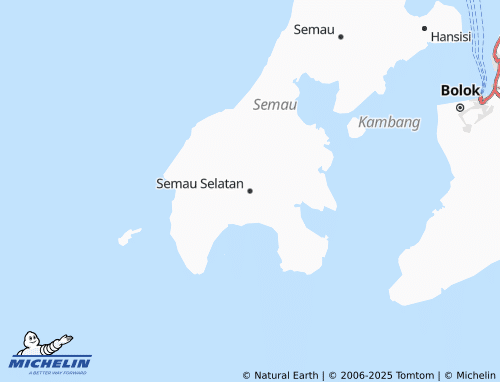 MICHELIN Semau Selatan map - ViaMichelin
