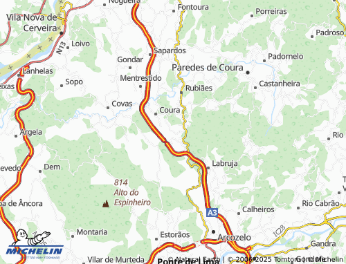 MICHELIN Casais map - ViaMichelin