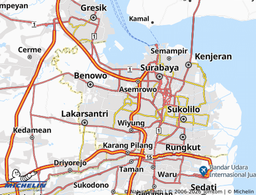MICHELIN Tanjungsari map - ViaMichelin