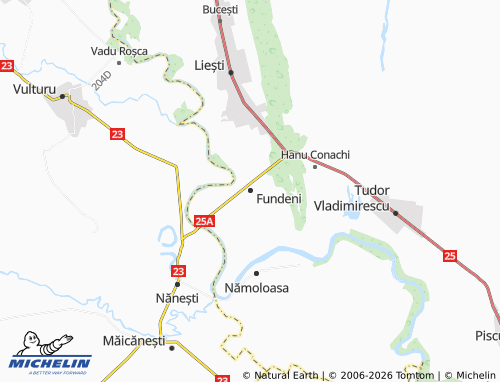 Mapa MICHELIN Fundeni - ViaMichelin