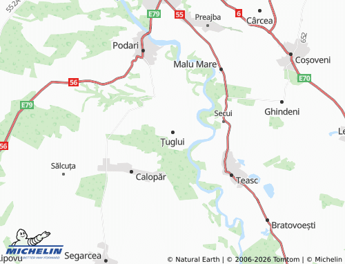 Mappa MICHELIN Țuglui - ViaMichelin