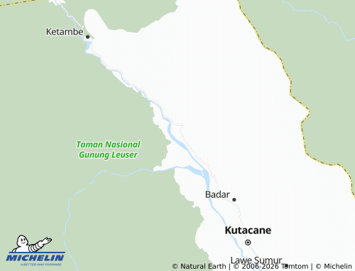 MICHELIN Deleng Damar map - ViaMichelin