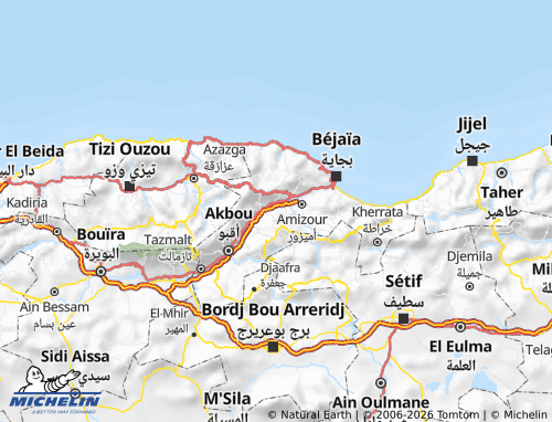 MICHELIN Teemazreet map - ViaMichelin