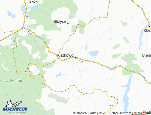 MICHELIN Kiszkowo map - ViaMichelin