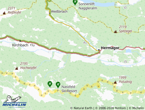 MICHELIN Watschig map - ViaMichelin