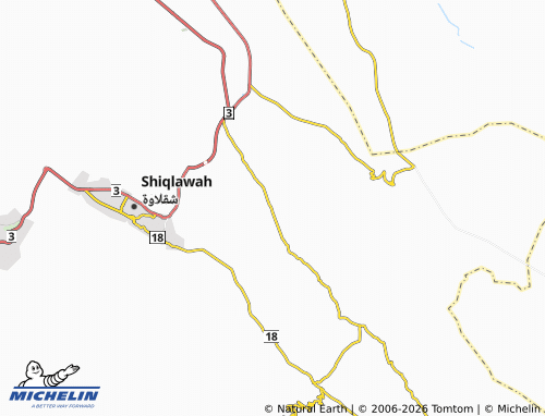 MICHELIN Upper Garawan map - ViaMichelin