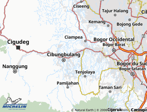 MICHELIN-Landkarte Cimanggu 1 - ViaMichelin