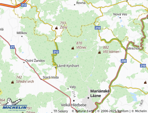 MICHELIN Kladská map - ViaMichelin
