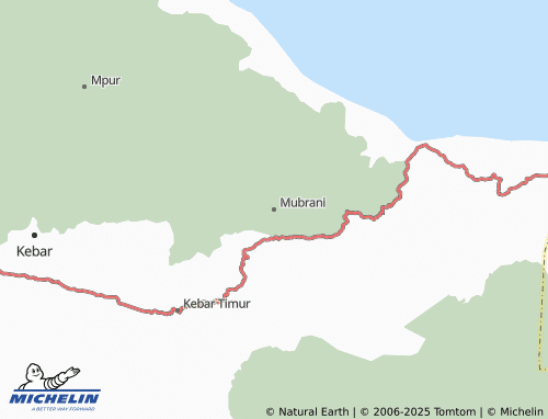 MICHELIN Mubrani map - ViaMichelin