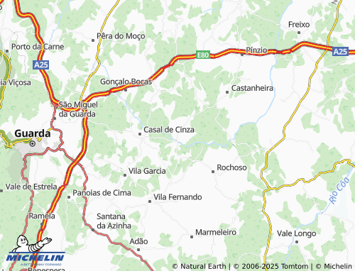 Carte MICHELIN Pousade - ViaMichelin