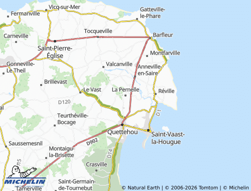 MICHELIN La Pernelle map - ViaMichelin