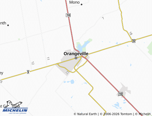 Mappa MICHELIN Orangeville - ViaMichelin