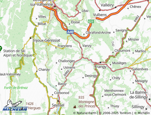 Mappa MICHELIN Chatenod - ViaMichelin