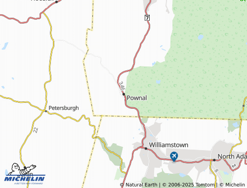 MICHELIN Pownal map - ViaMichelin