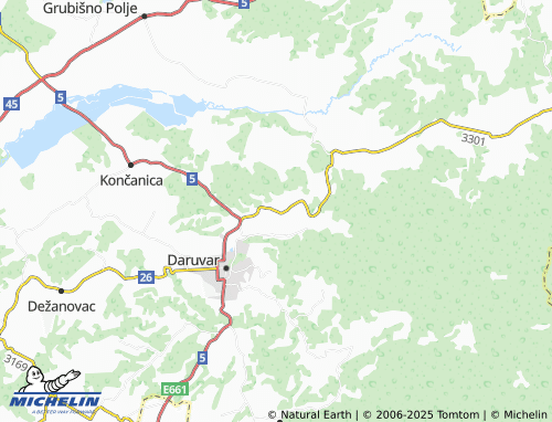 MICHELIN Batinjani map - ViaMichelin