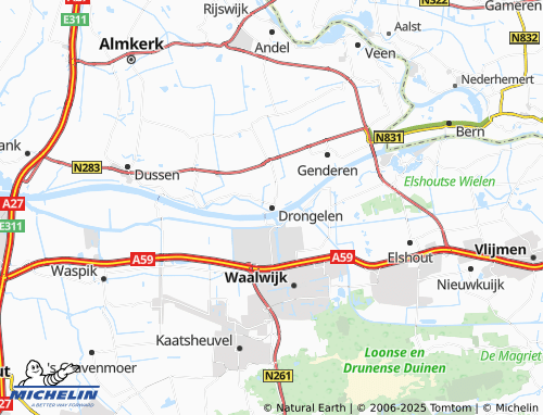 MICHELIN Drongelen map - ViaMichelin