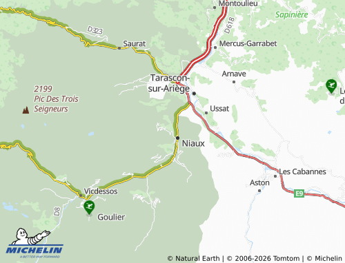 MICHELIN Alliat map - ViaMichelin