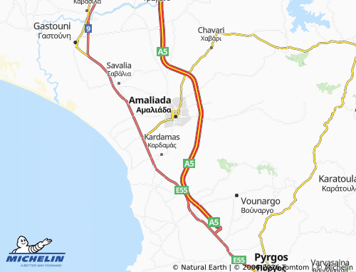 Carte MICHELIN Panagia - ViaMichelin