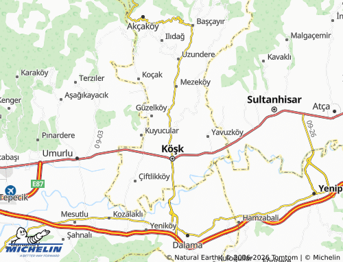 MICHELIN Baklaköy map - ViaMichelin