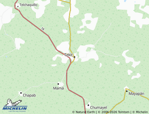 MICHELIN-Landkarte Tekit - ViaMichelin