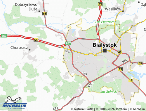 MICHELIN Leśna Dolina map - ViaMichelin