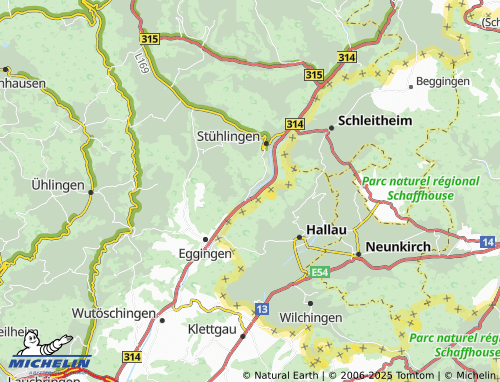 MICHELIN Eberfingen map - ViaMichelin