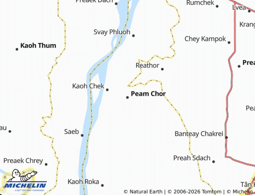 Mappa MICHELIN Peam Chor - ViaMichelin