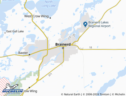 Carte MICHELIN Brainerd - ViaMichelin