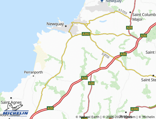 Carte MICHELIN Saint Newlyn East - ViaMichelin