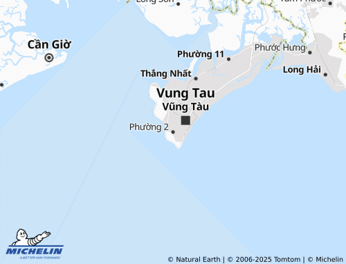 MICHELIN Phường 2 map - ViaMichelin