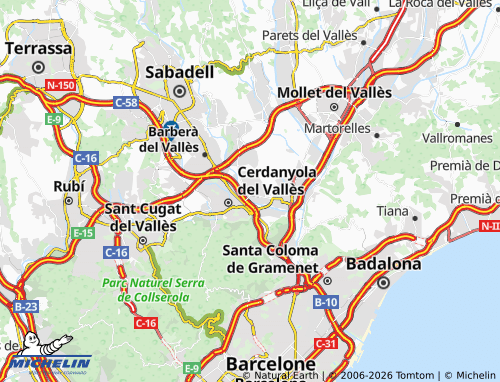 Carte MICHELIN Ripollet - ViaMichelin