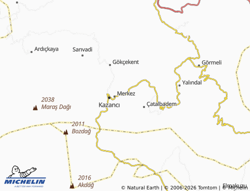 MICHELIN Tepecik map - ViaMichelin
