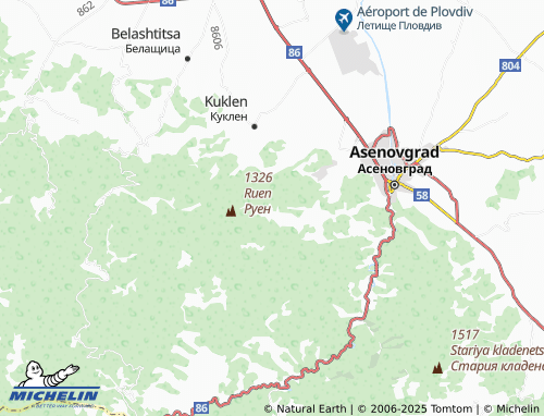MICHELIN Yavrovo map - ViaMichelin