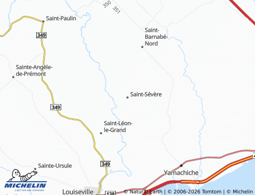 Mappa MICHELIN Saint-Sévère - ViaMichelin