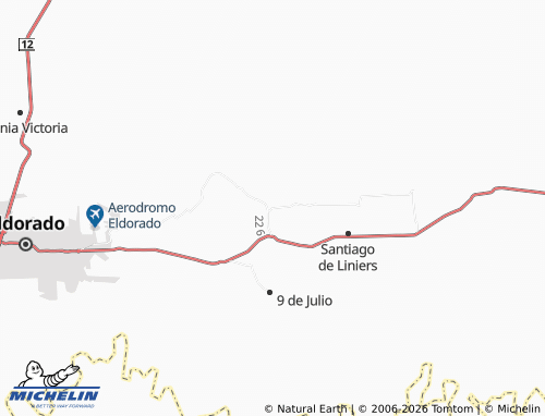 MICHELIN Valle Hermoso map - ViaMichelin